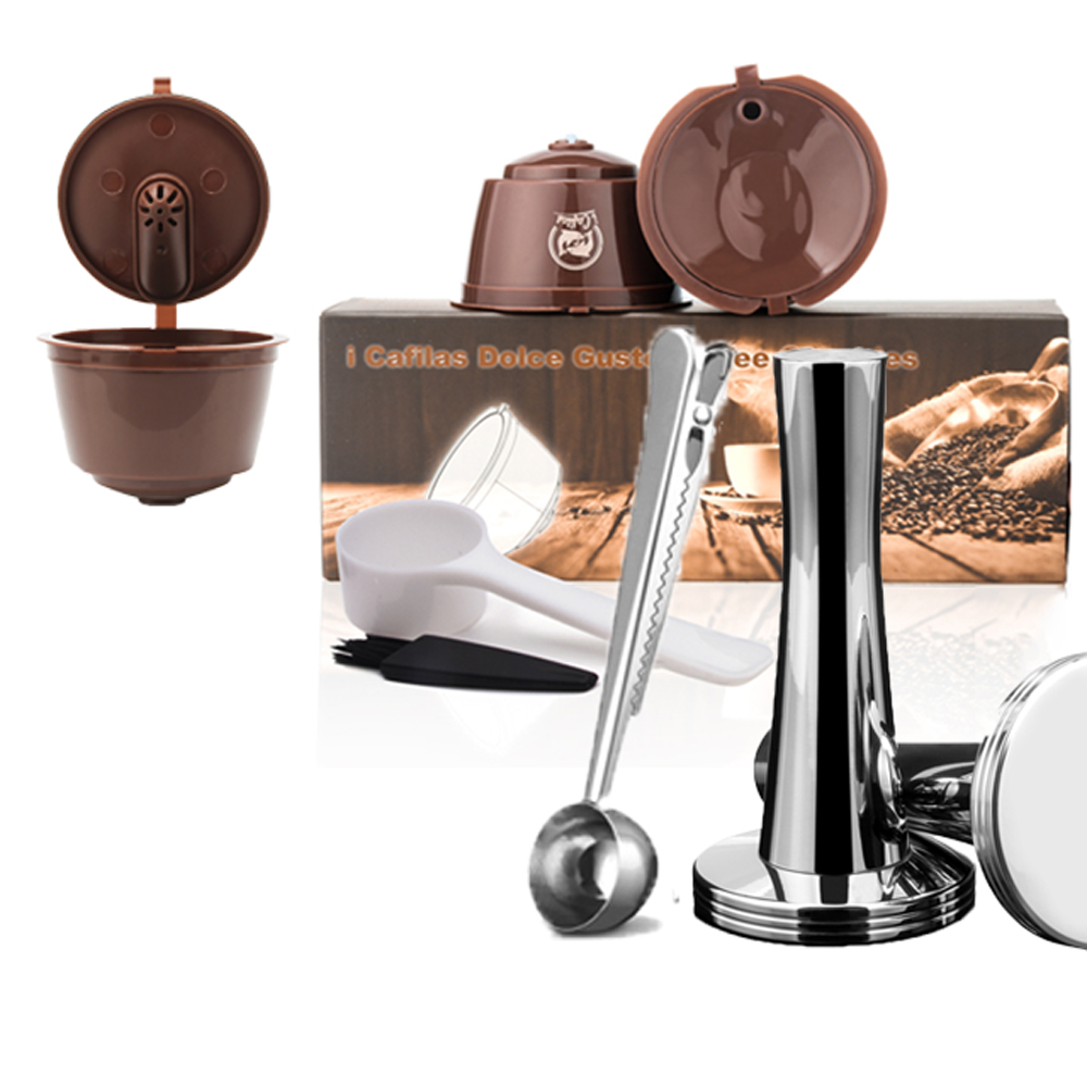 Coffee Tea Nescafe - สำหรับ Nescafe Dolce Gusto ตัวกรองกาแฟแคปซูล Reusable