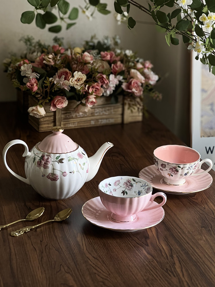 Coffee Tea Gift Set - ชุดแก้วกาแฟสไตล์ยุโรปเรียบง่าย แก้วน้ำชาสำหรับน้ำชายามบ่าย ของขวัญสำหรับใช้ในบ้าน ขายส่ง