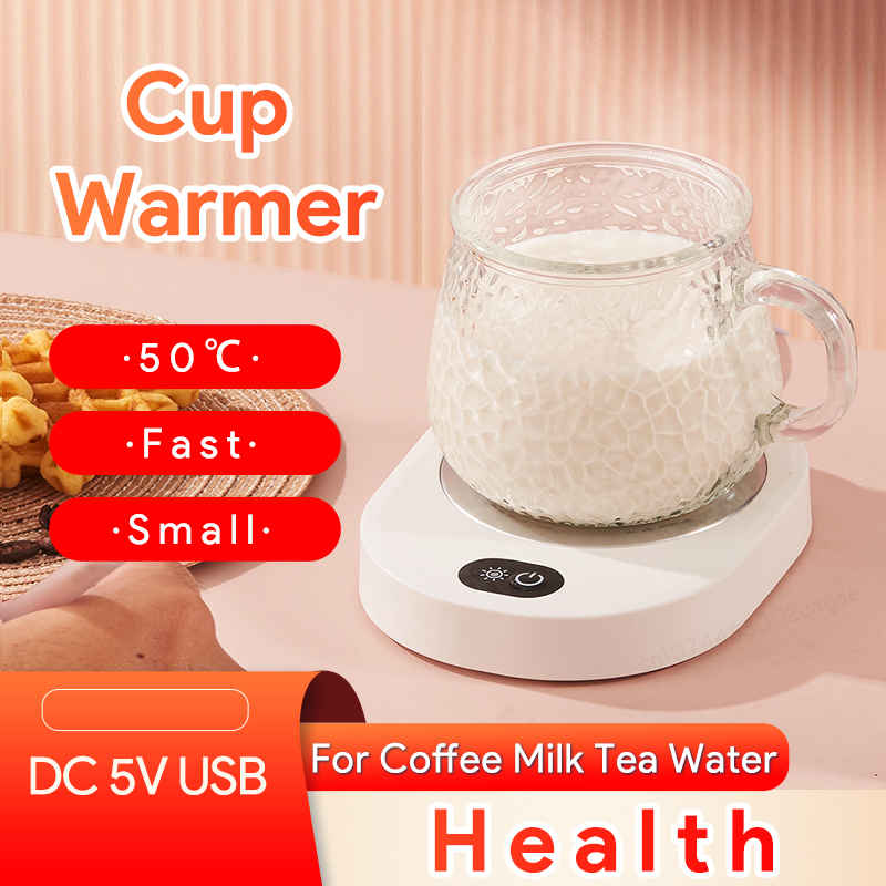Coffee Tea Water Heater - ถ้วยอุ่นอุณหภูมิอุณหภูมิสําหรับกาแฟนมชาน้ํา DC 5V USB แผ่นทําความร้อนแก้วเครื่องทําความร้อนสําหรับ Home