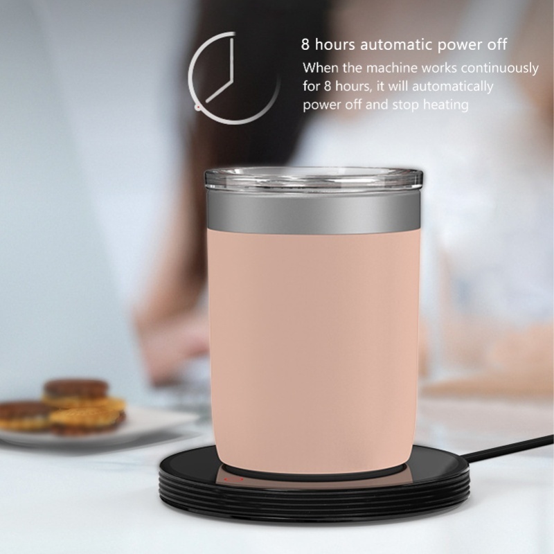 Coffee Tea Water Heater - แผ่นทำความร้อนแก้วกาแฟ 110V ที่รองแก้วเก็บความร้อน แผ่นทำความร้อนสำหรับแก้วน้ำ เครื่องทำความร้อนสำหรับโต๊ะทำงาน บ้าน