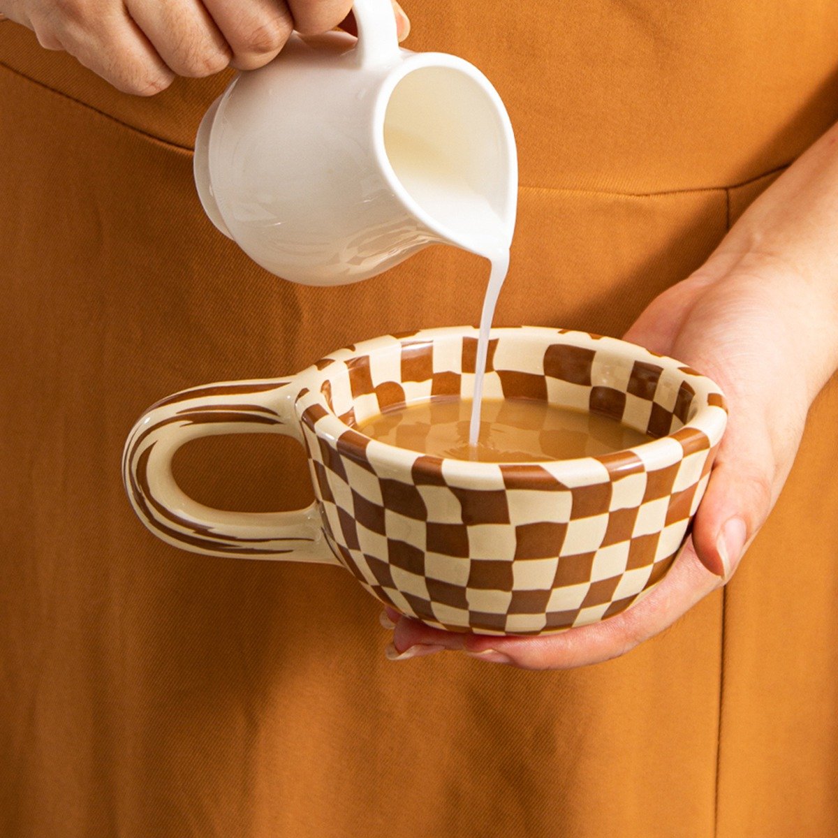 แก้วกาแฟเซรามิก 1 ชิ้น พร้อมด้ - Coffee & Tea Ken'S House บทวิจารณ์และราคา