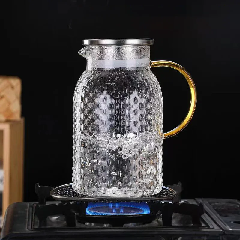 กาน้ำชาแก้วทนความร้อนความจุขนา - Coffee Tea Water Heater บทวิจารณ์และราคา