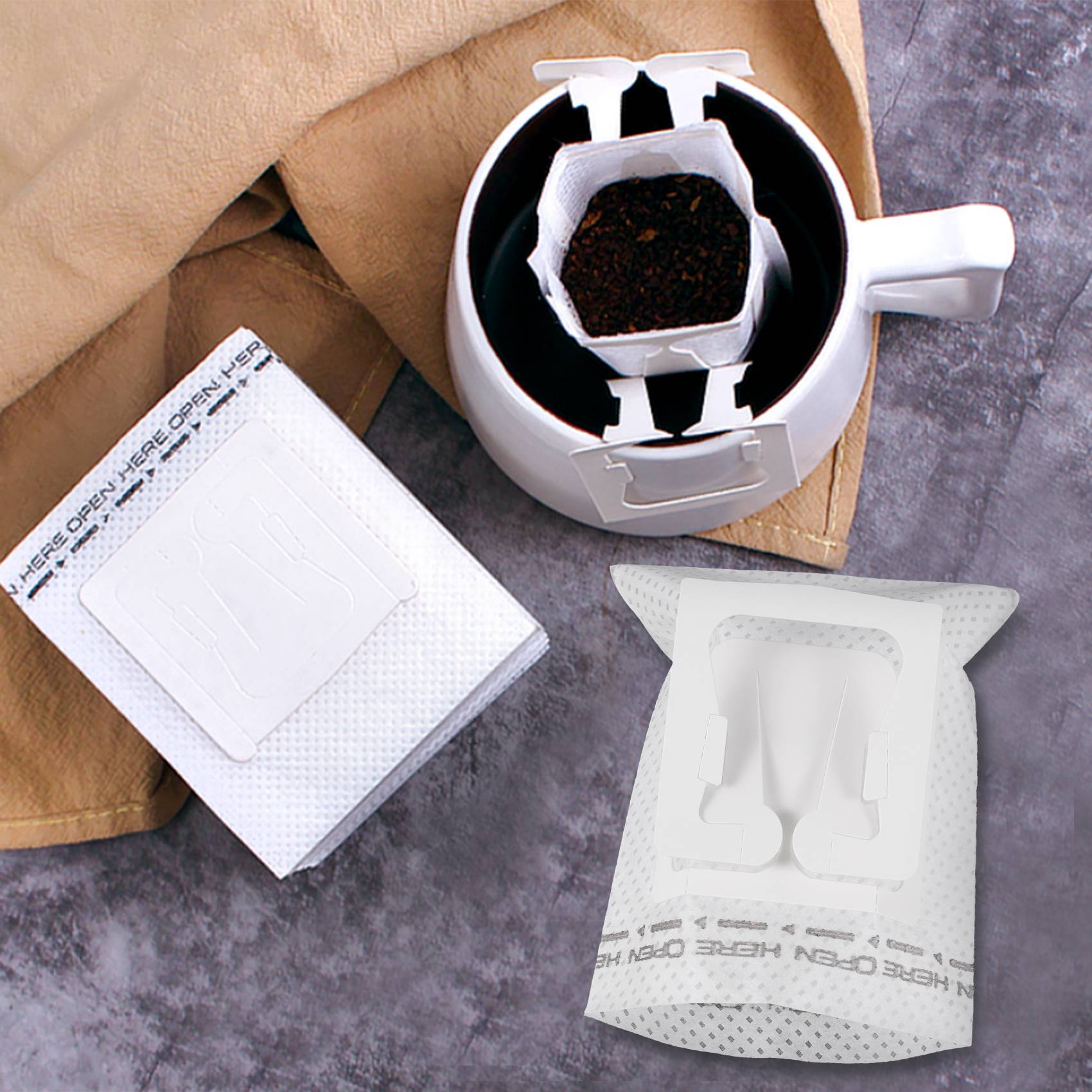 50 ชิ้น / แพ็ค ถุงกรองกาแฟแบบแ - Coffee & Tea Ken'S House บทวิจารณ์และราคา