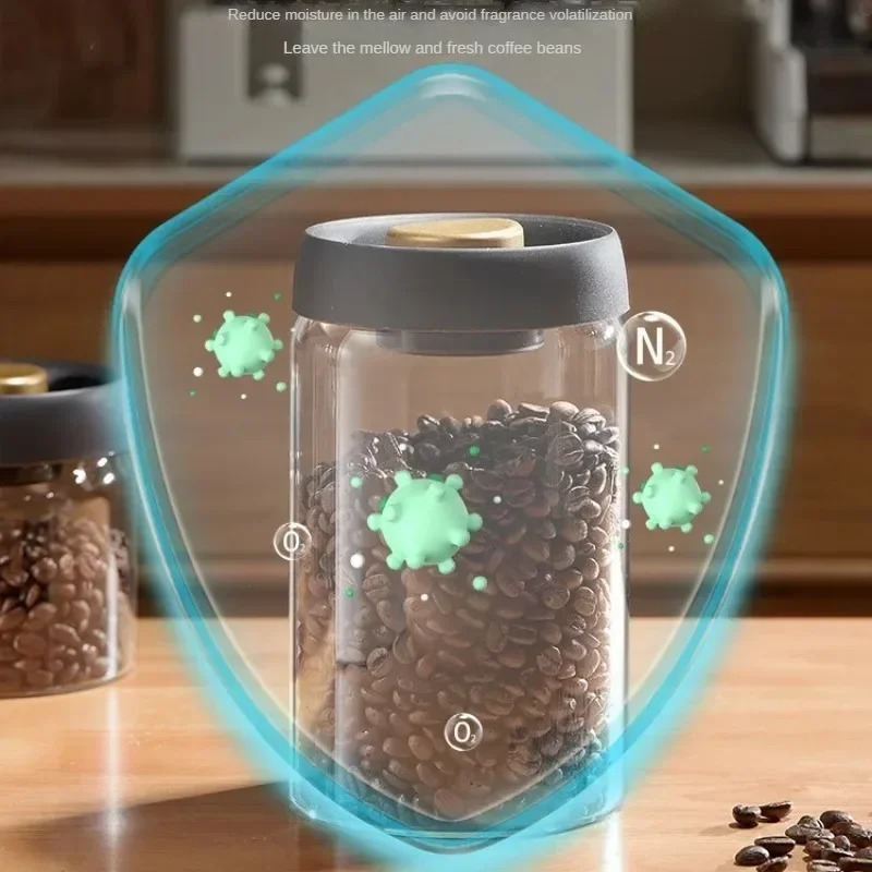 โถเก็บกาแฟสุญญากาศแบบแมนนวล ทำ - Coffee Tea Box บทวิจารณ์และราคา