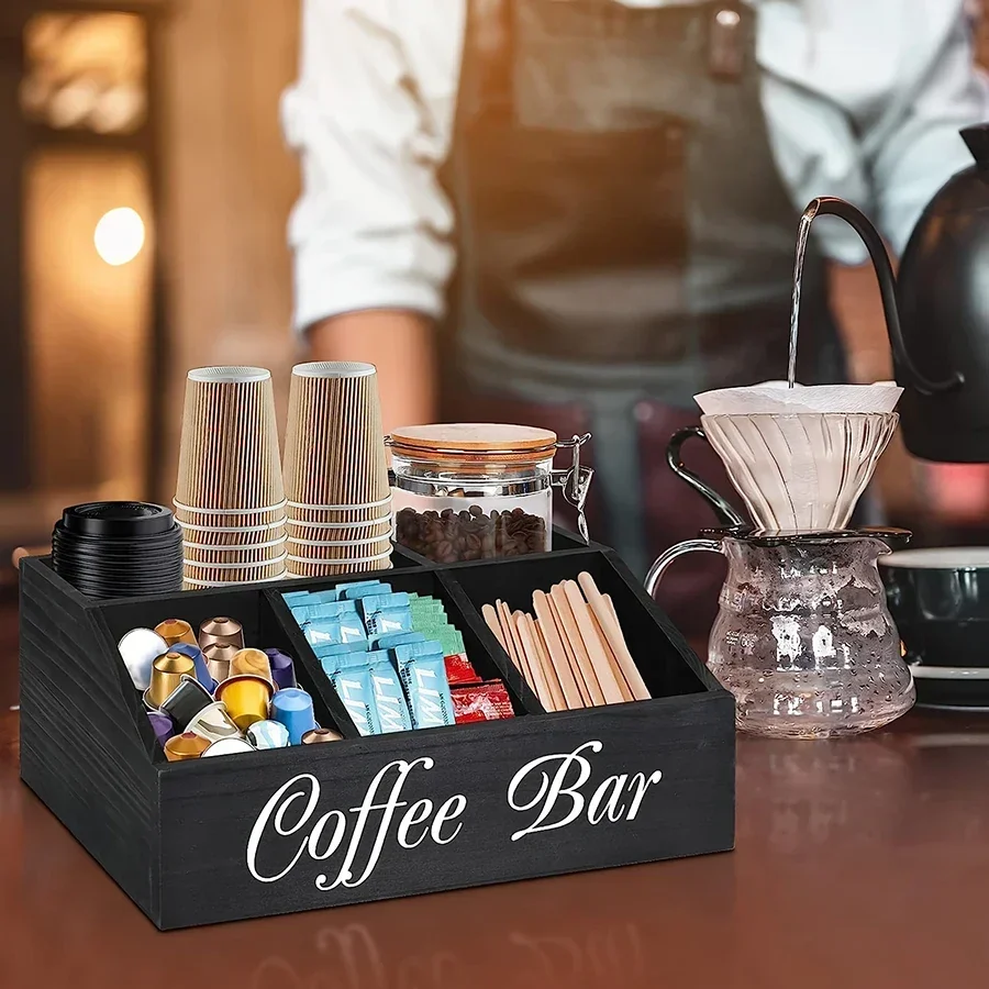 กล่องเก็บกาแฟ ชั้นวางของบนเคาน - Coffee Tea Box บทวิจารณ์และราคา