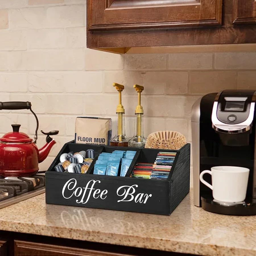 กล่องเก็บกาแฟ ชั้นวางของบนเคาน - Coffee Tea Box บทวิจารณ์และราคา