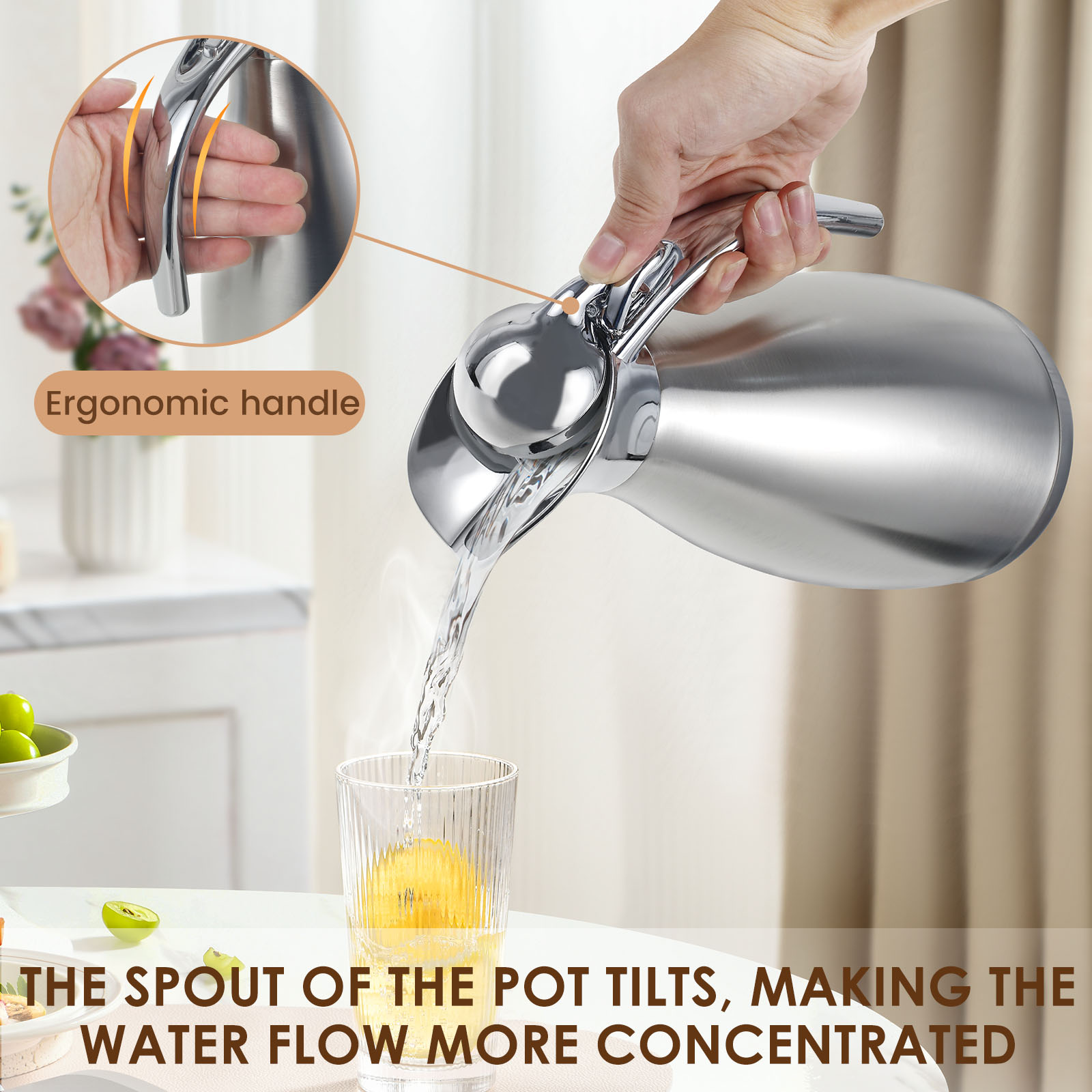 กระติกน้ำร้อนสแตนเลสขนาด 2000  - Coffee Tea Water Heater บทวิจารณ์และราคา