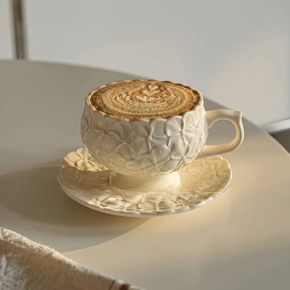 ชุดถ้วยกาแฟลายครีมสไตล์ฝรั่งเศ - Coffee Tea Gift Set บทวิจารณ์และราคา