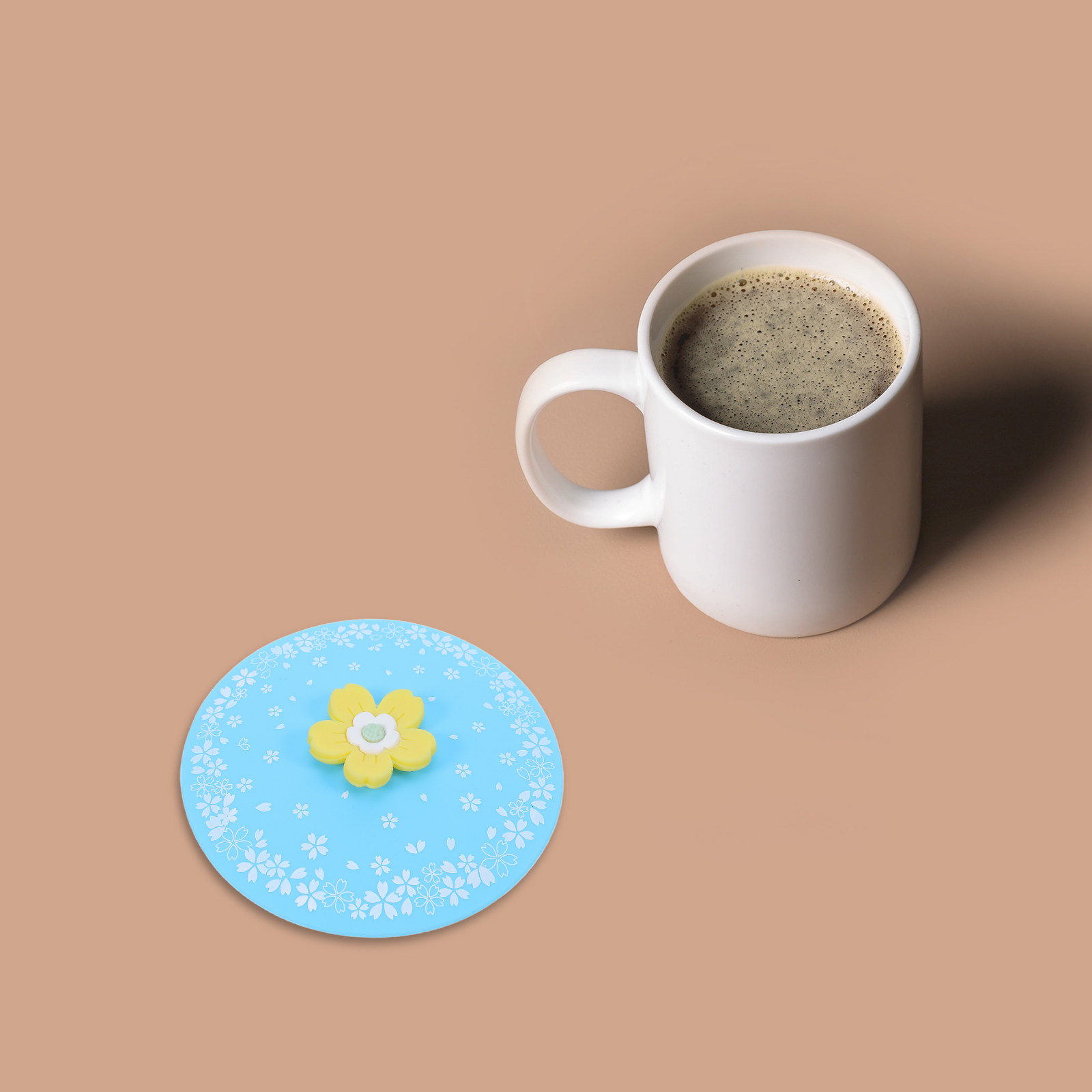 ฝาปิดแก้วซิลิโคน 2 ชิ้น ใช้ได้ - Coffee Tea Replacement บทวิจารณ์และราคา