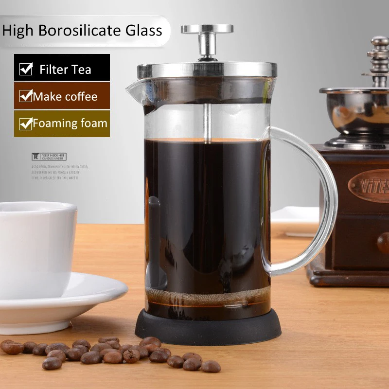350-1000ml กาแฟกดฝรั่งเศสหม้อแ - French Press Coffee & Tea บทวิจารณ์และราคา