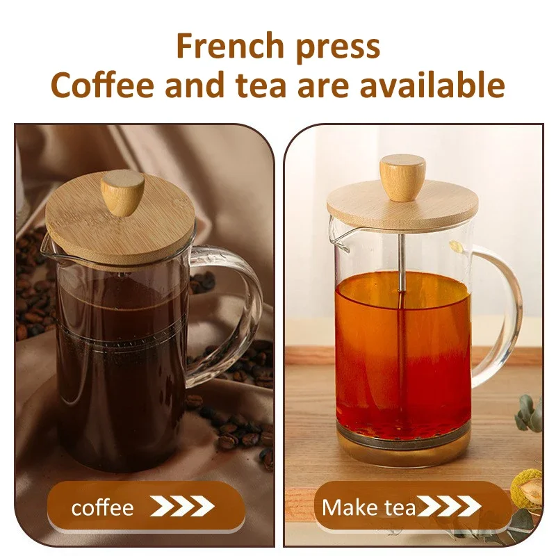 350-1000ml กาแฟกดฝรั่งเศสหม้อแ - French Press Coffee & Tea บทวิจารณ์และราคา