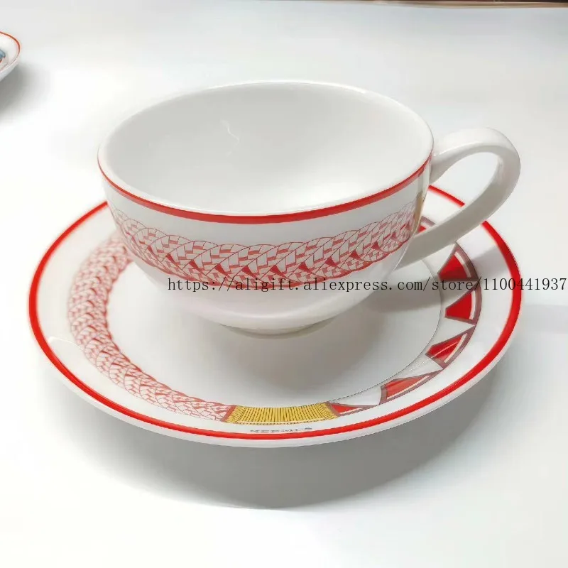 ชุดถ้วยกาแฟโบนไชน่าระดับไฮเอนด - Coffee Tea Gift Set บทวิจารณ์และราคา