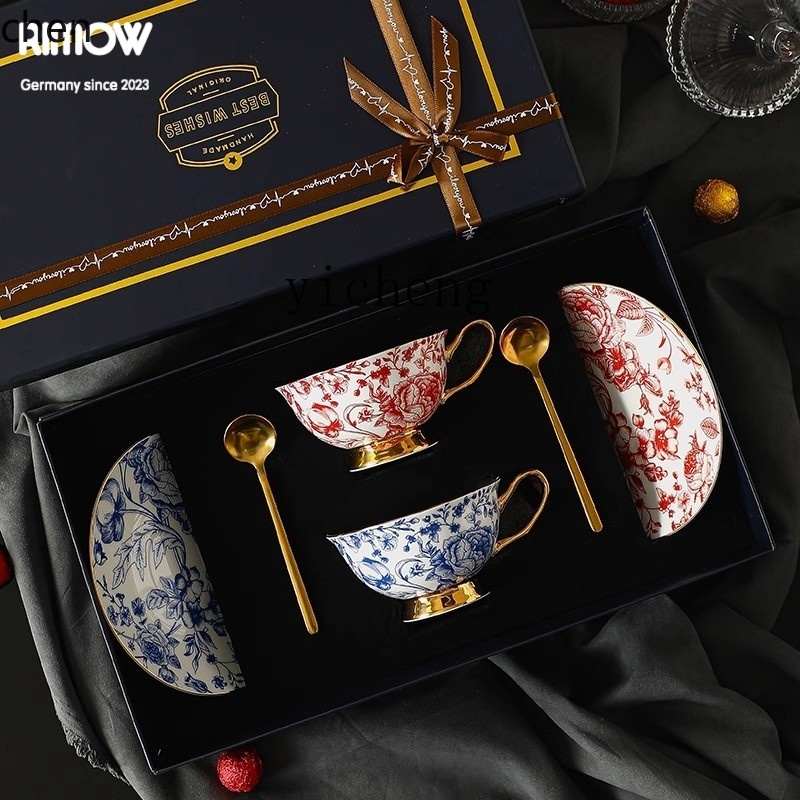 HXL ถ้วยกาแฟเซรามิก ชุดน้ำชาช่ - Coffee Tea Gift Set บทวิจารณ์และราคา