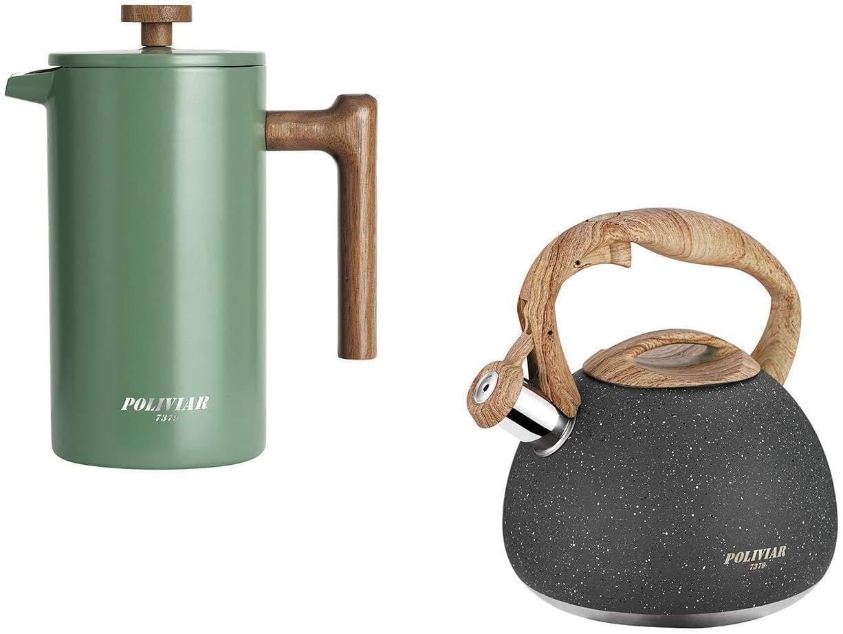 ชุดเครื่องชงกาแฟเฟรนช์เพรส POL - French Press Coffee & Tea บทวิจารณ์และราคา
