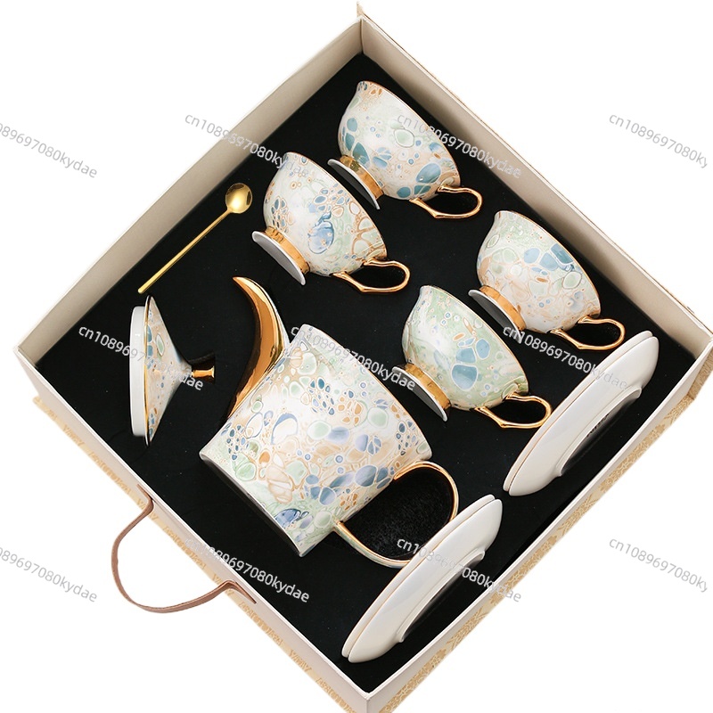 แก้วกาแฟ เซรามิก กาน้ำชา ลายดอ - Coffee Tea Gift Set บทวิจารณ์และราคา