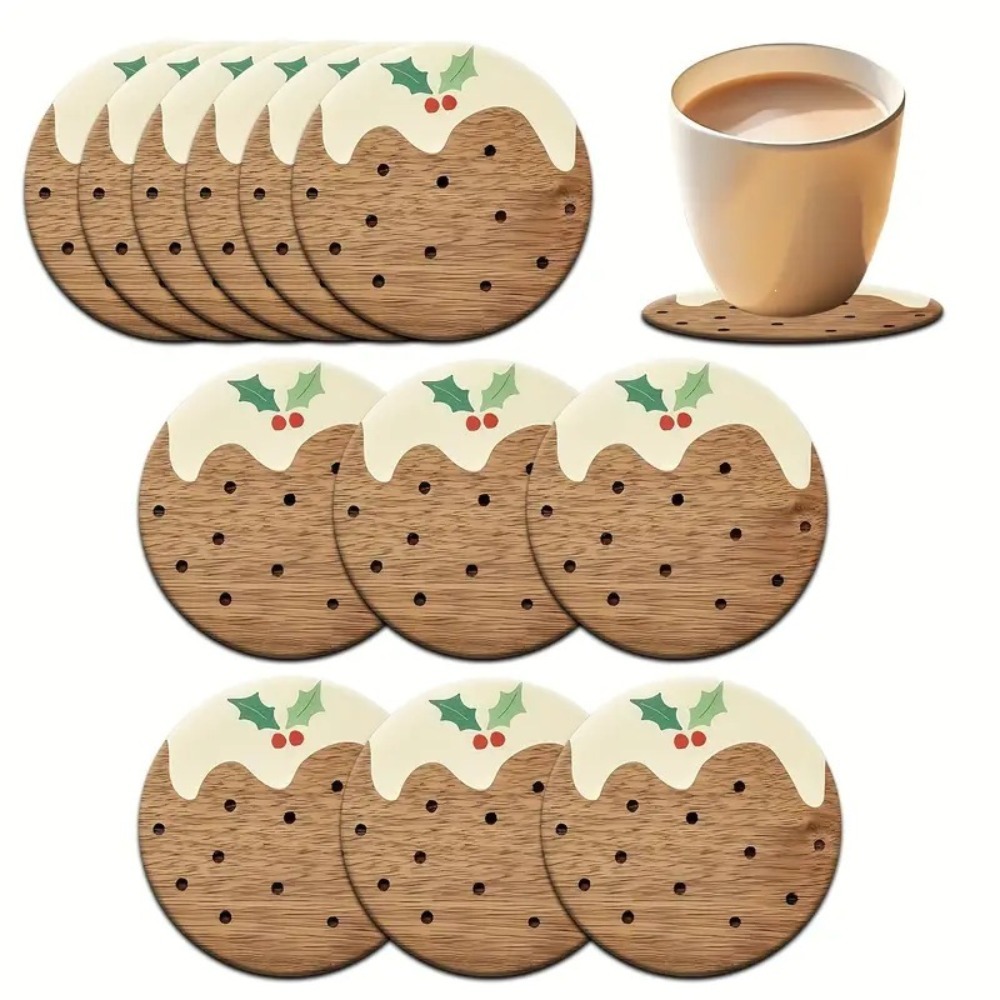 ชุดที่รองแก้วไม้สไตล์พุดดิ้ง ท - Coffee Tea Gift Set บทวิจารณ์และราคา