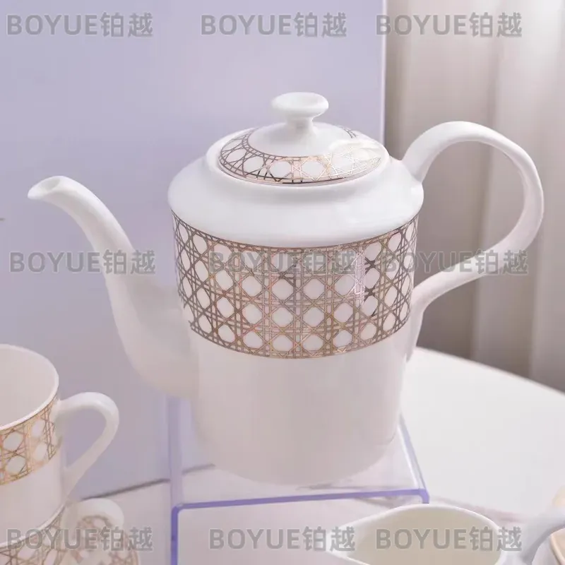 ชุดถ้วยกาแฟหรูหราทำจากเซรามิกเ - Coffee Tea Gift Set บทวิจารณ์และราคา